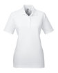 UltraClub Ladies' Cool & Dry Mesh Piqué Polo white OFFront