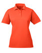 UltraClub Ladies' Cool & Dry Mesh Piqué Polo orange OFFront
