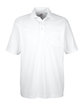 UltraClub Adult Cool & Dry Mesh PiquPolo with Pocket white OFFront
