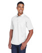UltraClub Adult Cool & Dry Mesh PiquPolo with Pocket white ModelQrt