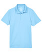 UltraClub Youth Cool & Dry Mesh PiquPolo columbia blue FlatFront