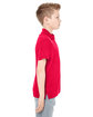 UltraClub Youth Cool & Dry Mesh PiquPolo red ModelSide