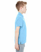 UltraClub Youth Cool & Dry Mesh PiquPolo columbia blue ModelSide