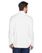 UltraClub Men's Cool & Dry Sport Quarter-Zip Pullover white ModelBack