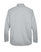 UltraClub Men's Cool & Dry Sport Quarter-Zip Pullover grey FlatBack