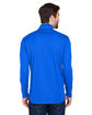 UltraClub Men's Cool & Dry Sport Quarter-Zip Pullover kyanos blue ModelBack