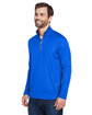 UltraClub Men's Cool & Dry Sport Quarter-Zip Pullover kyanos blue ModelQrt