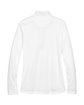 UltraClub Ladies' Cool & Dry Sport Quarter-Zip Pullover white FlatBack