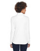 UltraClub Ladies' Cool & Dry Sport Quarter-Zip Pullover white ModelBack