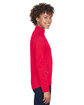 UltraClub Ladies' Cool & Dry Sport Quarter-Zip Pullover red ModelSide