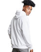 Russell Athletic Unisex Cotton Classic Hooded Sweatshirt white ModelBack