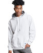 Russell Athletic Unisex Cotton Classic Hooded Sweatshirt WHITE ModelSide