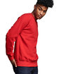 Russell Athletic Unisex Cotton Classic Crew Sweatshirt TRUE RED ModelSide