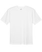 UltraClub Men's Cool & Dry Sport T-Shirt white FlatFront