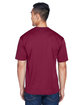 UltraClub Men's Cool & Dry Sport T-Shirt maroon ModelBack