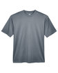 UltraClub Men's Cool & Dry Sport T-Shirt charcoal FlatFront