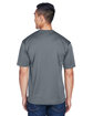 UltraClub Men's Cool & Dry Sport T-Shirt charcoal ModelBack