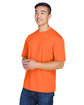UltraClub Men's Cool & Dry Sport T-Shirt orange ModelQrt