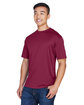UltraClub Men's Cool & Dry Sport T-Shirt maroon ModelQrt