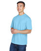 UltraClub Men's Cool & Dry Sport T-Shirt columbia blue ModelQrt