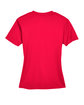 UltraClub Ladies' Cool & Dry Sport V-Neck T-Shirt RED FlatBack