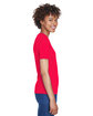 UltraClub Ladies' Cool & Dry Sport V-Neck T-Shirt RED ModelSide