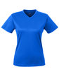 UltraClub Ladies' Cool & Dry Sport V-Neck T-Shirt royal OFFront