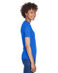 UltraClub Ladies' Cool & Dry Sport V-Neck T-Shirt ROYAL ModelSide
