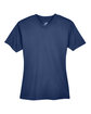 UltraClub Ladies' Cool & Dry Sport V-Neck T-Shirt navy FlatFront