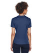 UltraClub Ladies' Cool & Dry Sport V-Neck T-Shirt navy ModelBack