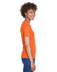 UltraClub Ladies' Cool & Dry Sport V-Neck T-Shirt ORANGE ModelSide
