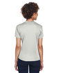 UltraClub Ladies' Cool & Dry Sport V-Neck T-Shirt GREY ModelBack