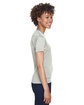 UltraClub Ladies' Cool & Dry Sport V-Neck T-Shirt GREY ModelSide