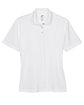 UltraClub Ladies' Cool & Dry Sport Polo white FlatFront