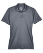 UltraClub Ladies' Cool & Dry Sport Polo charcoal FlatFront