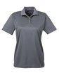 UltraClub Ladies' Cool & Dry Sport Polo charcoal OFFront