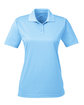 UltraClub Ladies' Cool & Dry Sport Polo columbia blue OFFront
