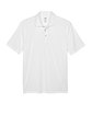 UltraClub Men's Cool & Dry Sport Polo white FlatFront