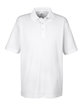 UltraClub Men's Cool & Dry Sport Polo white OFFront