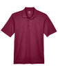 UltraClub Men's Cool & Dry Sport Polo MAROON FlatFront