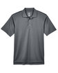 UltraClub Men's Cool & Dry Sport Polo CHARCOAL FlatFront