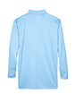 UltraClub Adult Cool & Dry Sport Long-Sleeve Polo columbia blue FlatBack