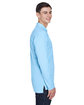 UltraClub Adult Cool & Dry Sport Long-Sleeve Polo columbia blue ModelSide