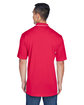 UltraClub Men's Cool & Dry Sport Two-Tone Polo red/ white ModelBack