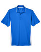 UltraClub Men's Cool & Dry Sport Two-Tone Polo royal/ white FlatFront