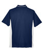 UltraClub Men's Cool & Dry Sport Two-Tone Polo navy/ white FlatBack
