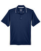 UltraClub Men's Cool & Dry Sport Two-Tone Polo navy/ white FlatFront