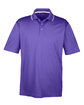 UltraClub Men's Cool & Dry Sport Two-Tone Polo purple/ white OFFront