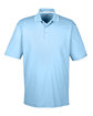 UltraClub Men's Cool & Dry Sport Two-Tone Polo columb blue/ wht OFFront
