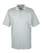 UltraClub Men's Cool & Dry Sport Two-Tone Polo grey/ black OFFront